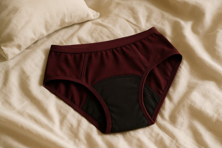Culotte menstruelle lavable naturelle